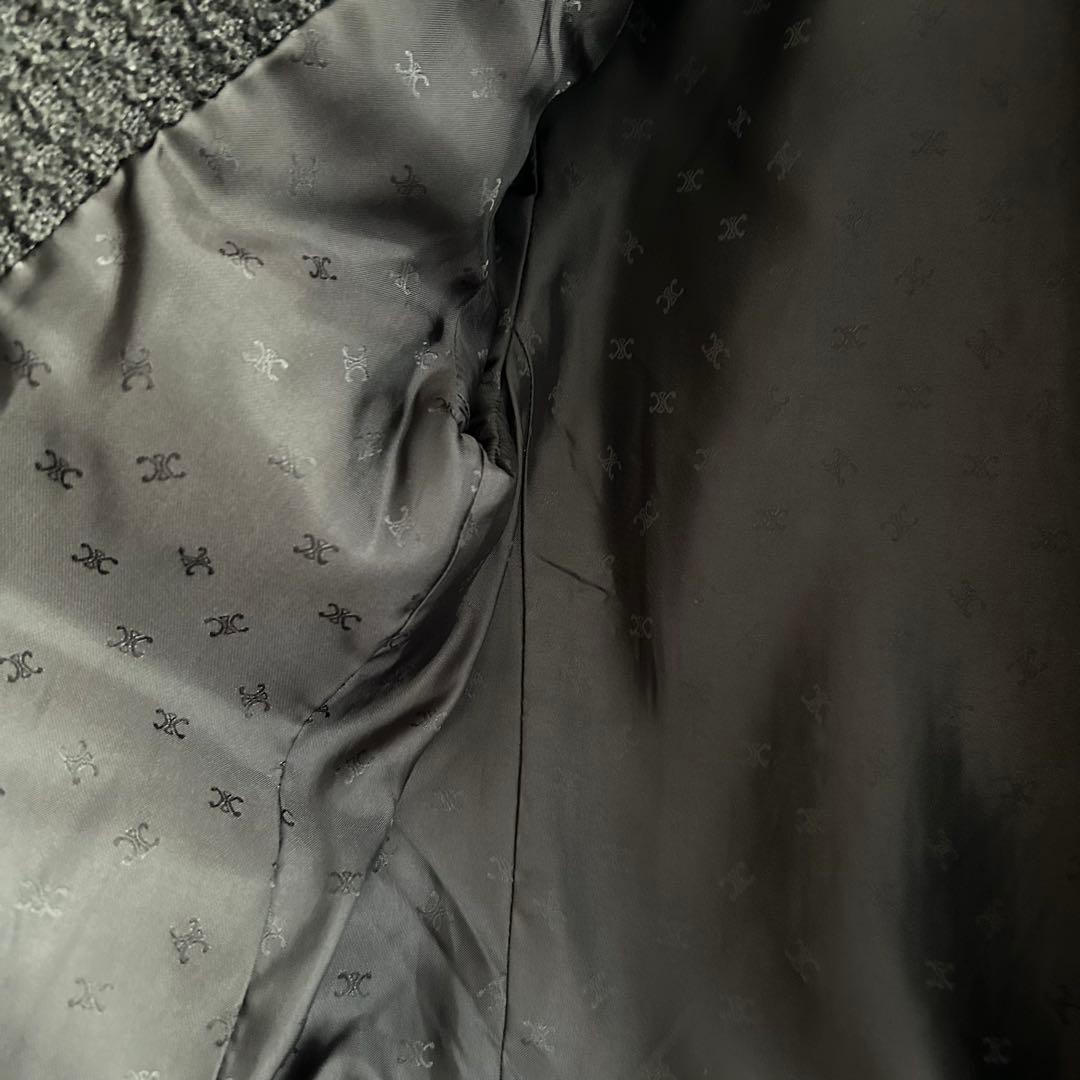 引越しの為値下げしますCELINE ツイードジャケット　ブラック　38