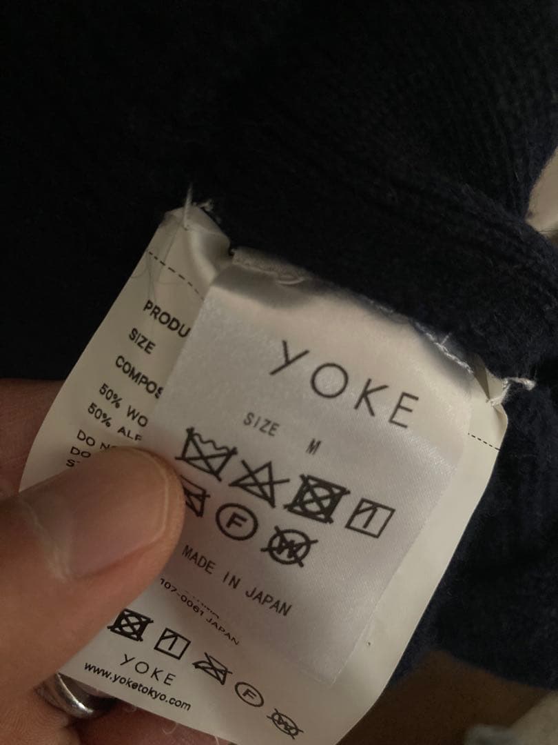 トップス YOKE 19AW 7G ALPACA WOOL KNIT