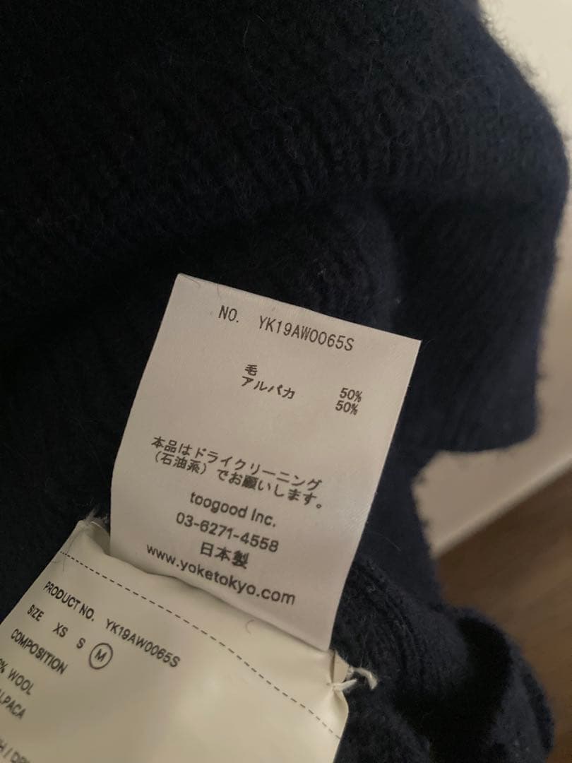 トップス YOKE 19AW 7G ALPACA WOOL KNIT