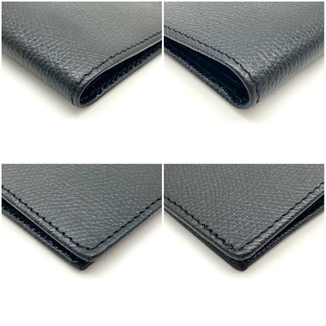 ティファニー 名刺入れ カード入れ レザー ブラック スリム 美品 71007