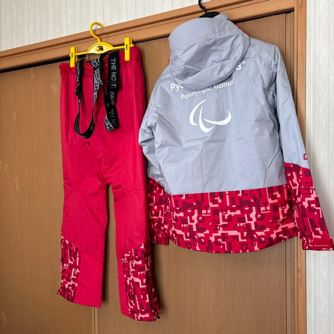 THE NORTH FACE スキーウェア グレー/レッド 90 (S)