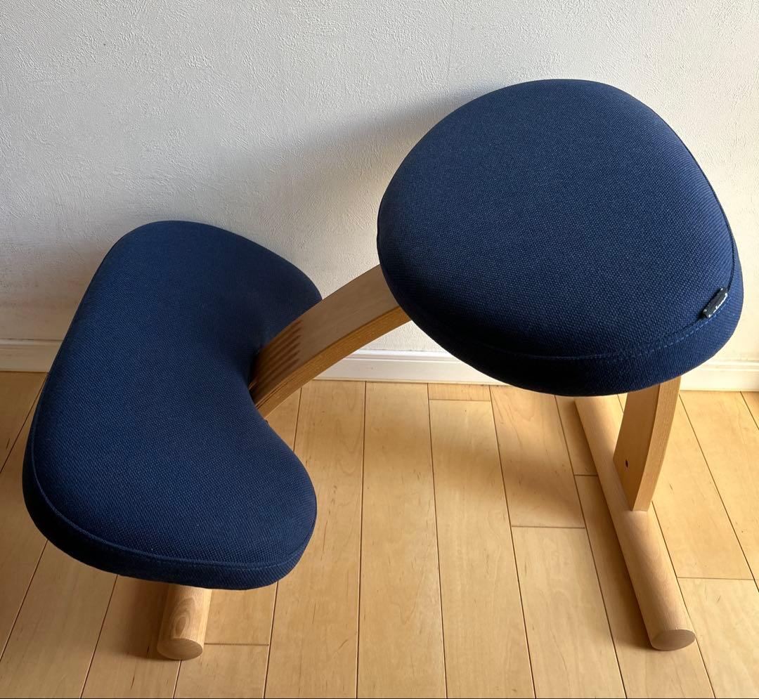 balans Easyバランスチェア　イージー　ネイビー【北欧柄専用カバー付き】