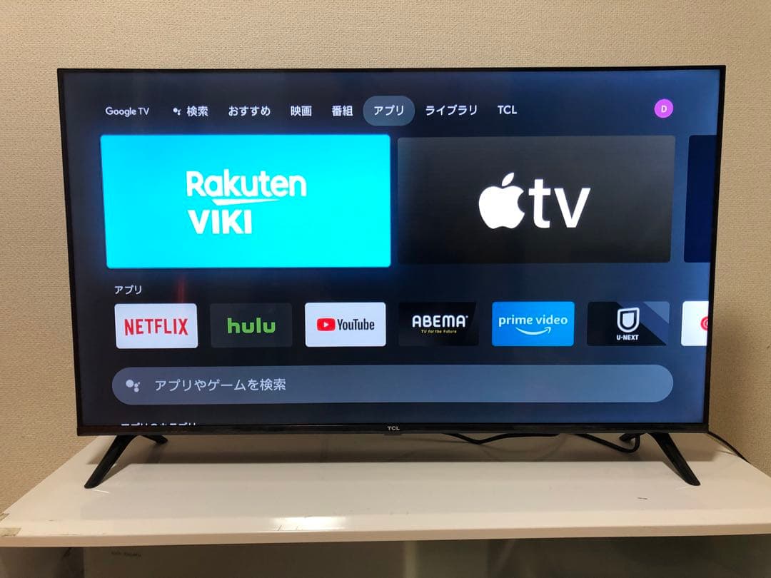 2024年製！ TCL 40V型 液晶テレビ Google TV 40S5400
