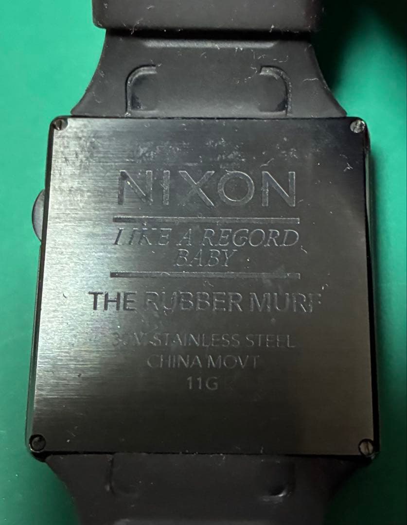 希少 NIXON MURFラバーバンド べっ甲 腕時計 動作未確認
