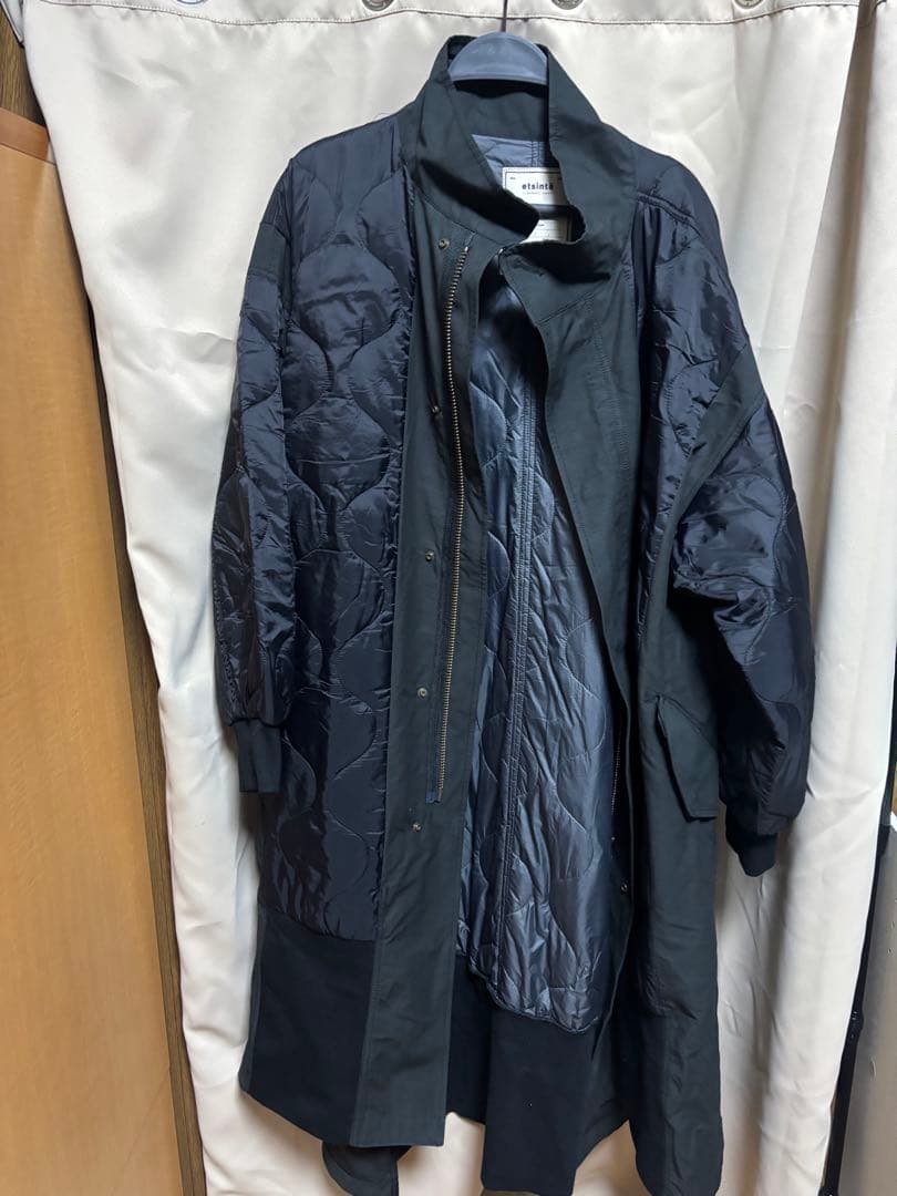 モッズコート 「etsinta/エシンタ」 切替マキシミリタリーコート ロング