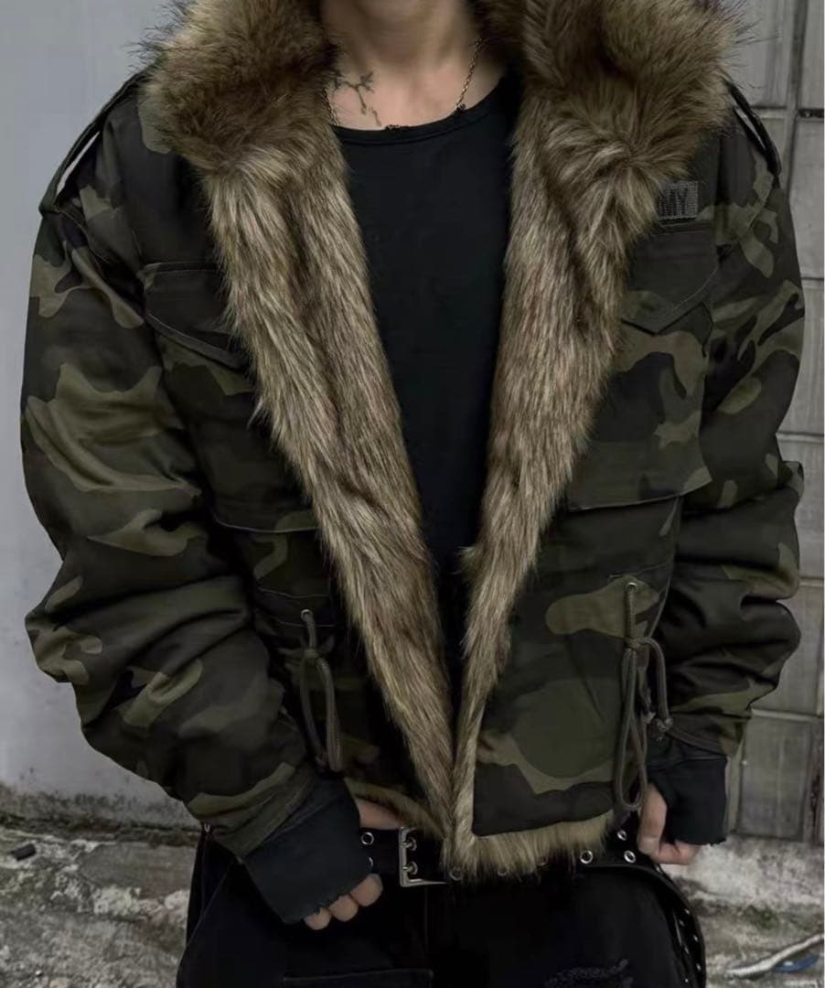 PROJECT G/R 迷彩ファー付きジャケット　1\S