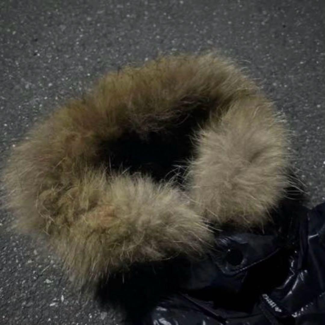 00s archive fur down jacket黒 ギャル男 光沢