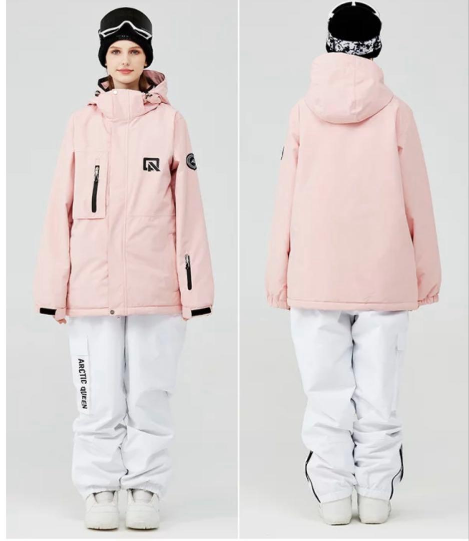 ARCTIC QUEEN ピンク スノーボードジャケット ウェアセット
