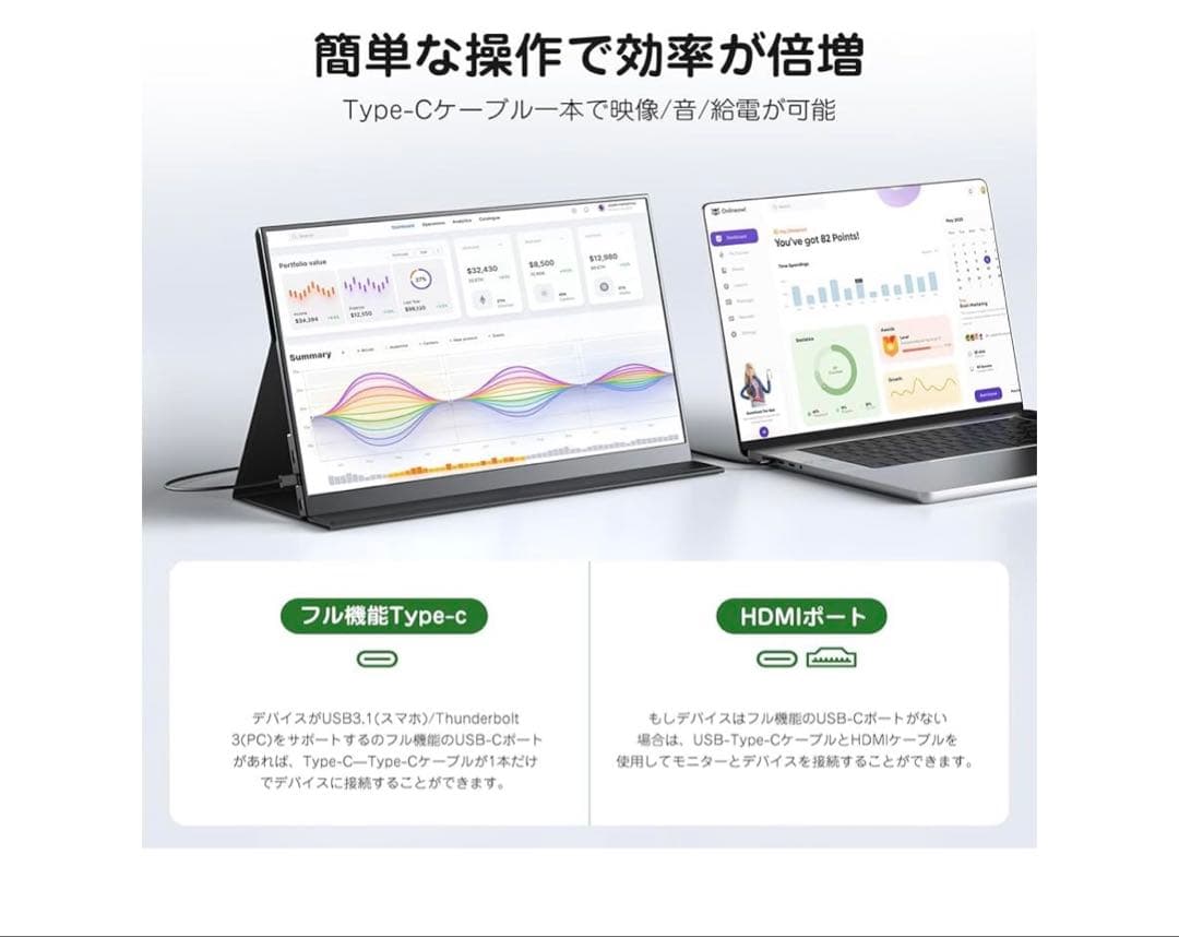 モバイルモニター 15.6インチ モバイルディスプレイ