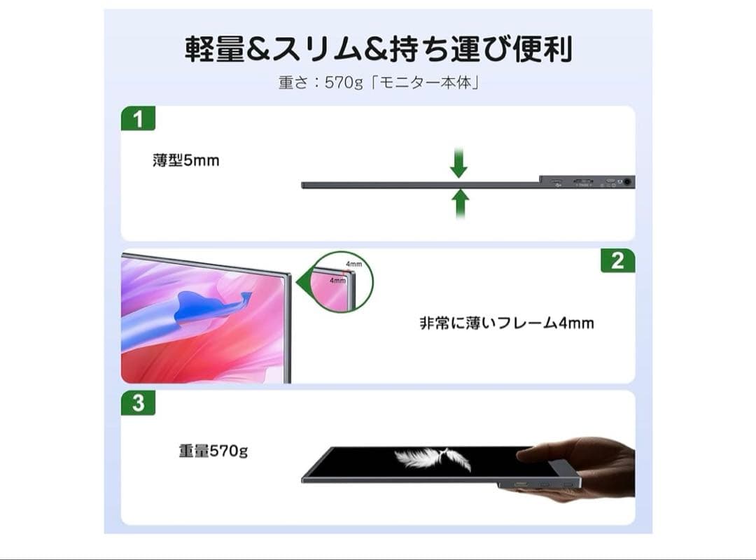 モバイルモニター 15.6インチ モバイルディスプレイ