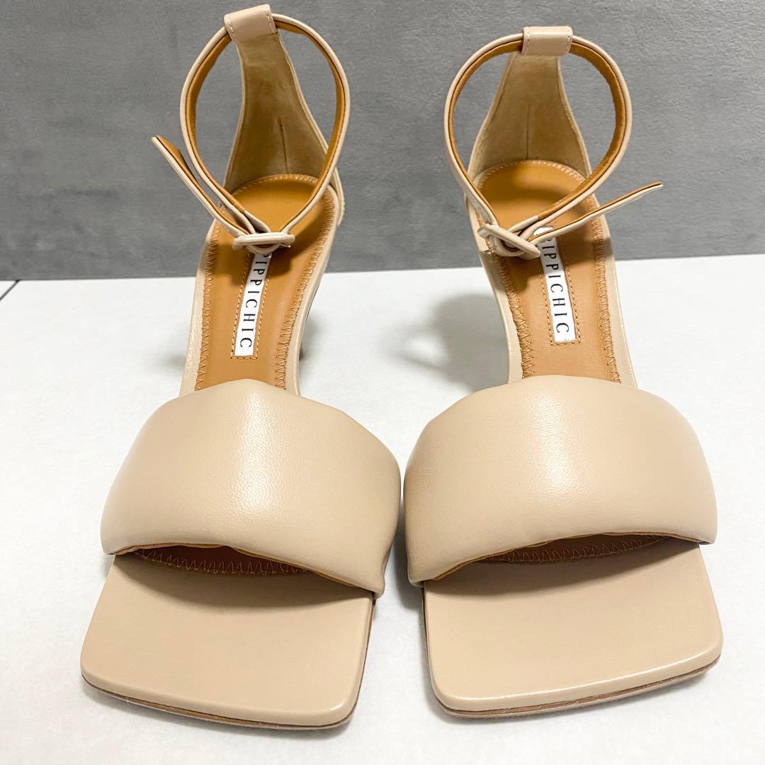 【極美品】PIPPICHIC 完売 スクエアトゥ サンダル