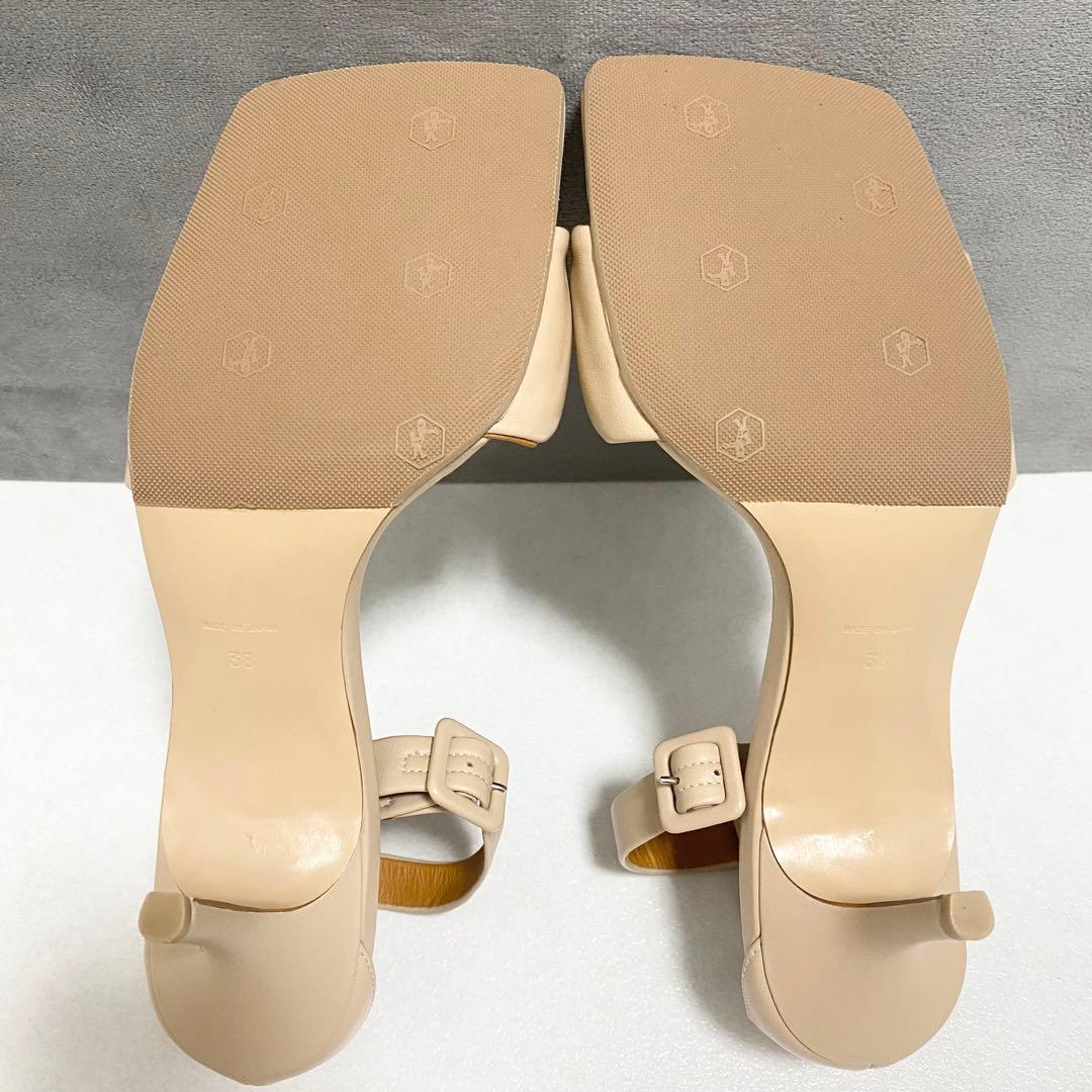 【極美品】PIPPICHIC 完売 スクエアトゥ サンダル