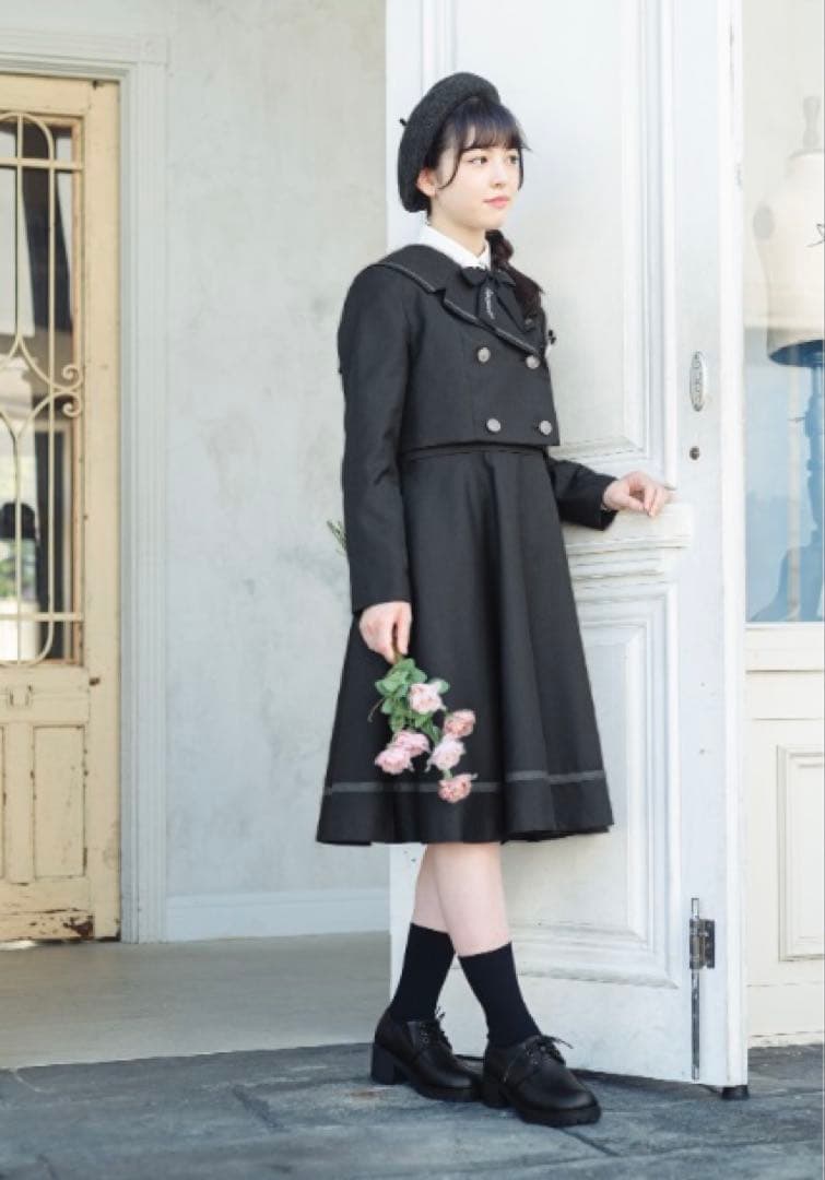 【美品】 arisana アリサナ 黒 スーツ 160 卒服 女の子 5点セット