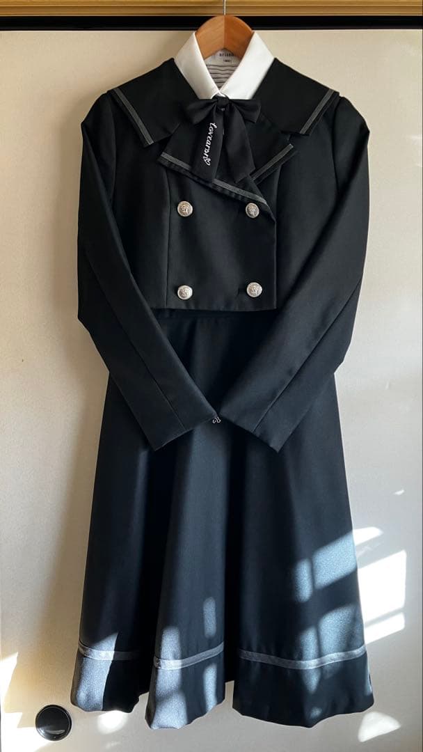 【美品】 arisana アリサナ 黒 スーツ 160 卒服 女の子 5点セット