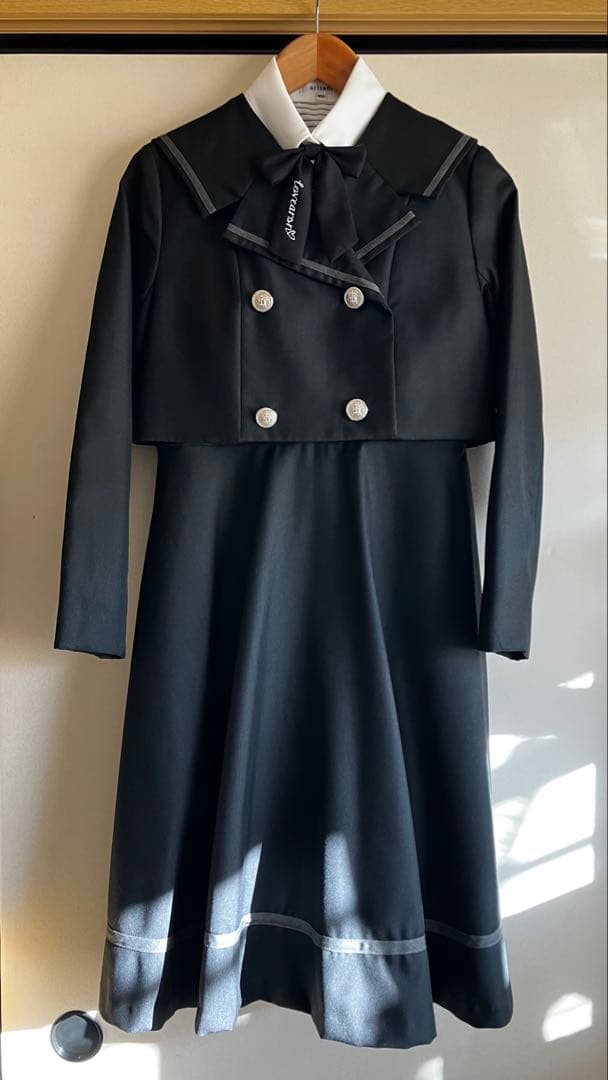 【美品】 arisana アリサナ 黒 スーツ 160 卒服 女の子 5点セット