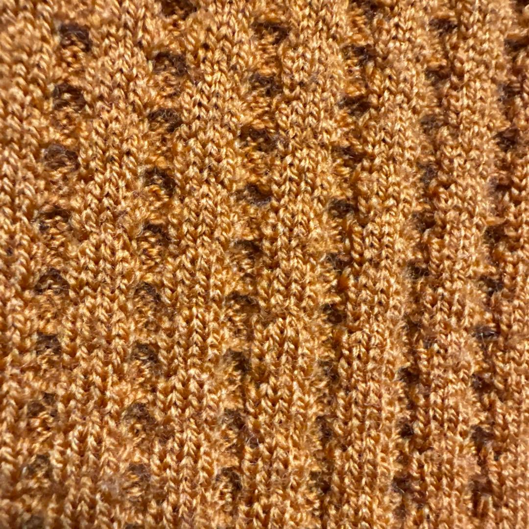 マッキントッシュロンドン・ウール100 ハーフジップアップ　ニットセーター　XL