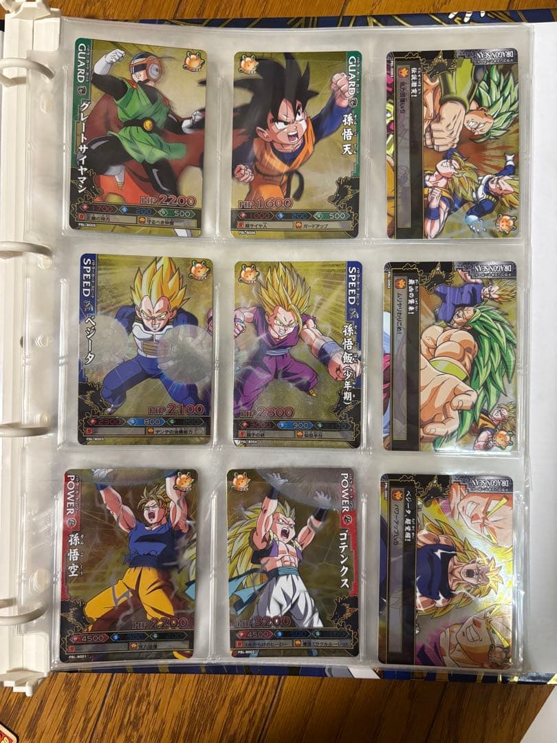 ドラゴンボールバトラーズ[16枚]＋カードバインダー[箱付き、付属カード9枚]