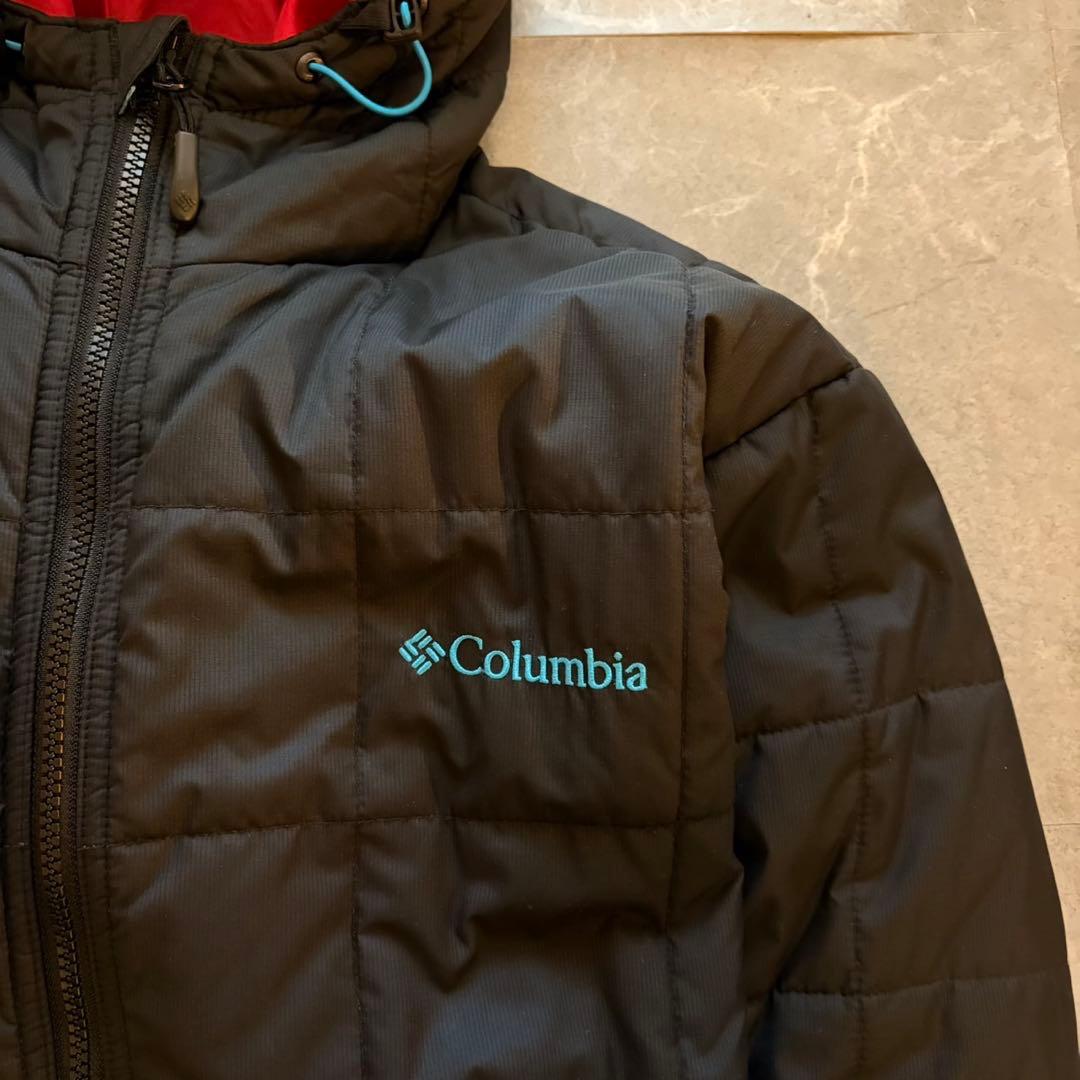 【超希少❗️】極暖！columbia 　ダウン　ブラック ピンクL