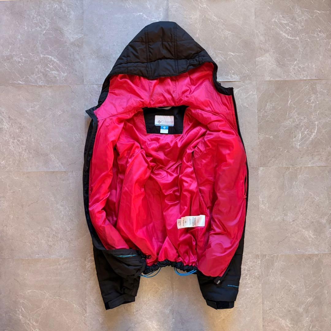 【超希少❗️】極暖！columbia 　ダウン　ブラック ピンクL