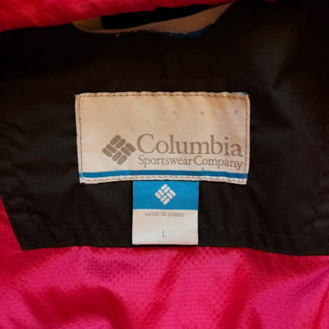 【超希少❗️】極暖！columbia 　ダウン　ブラック ピンクL