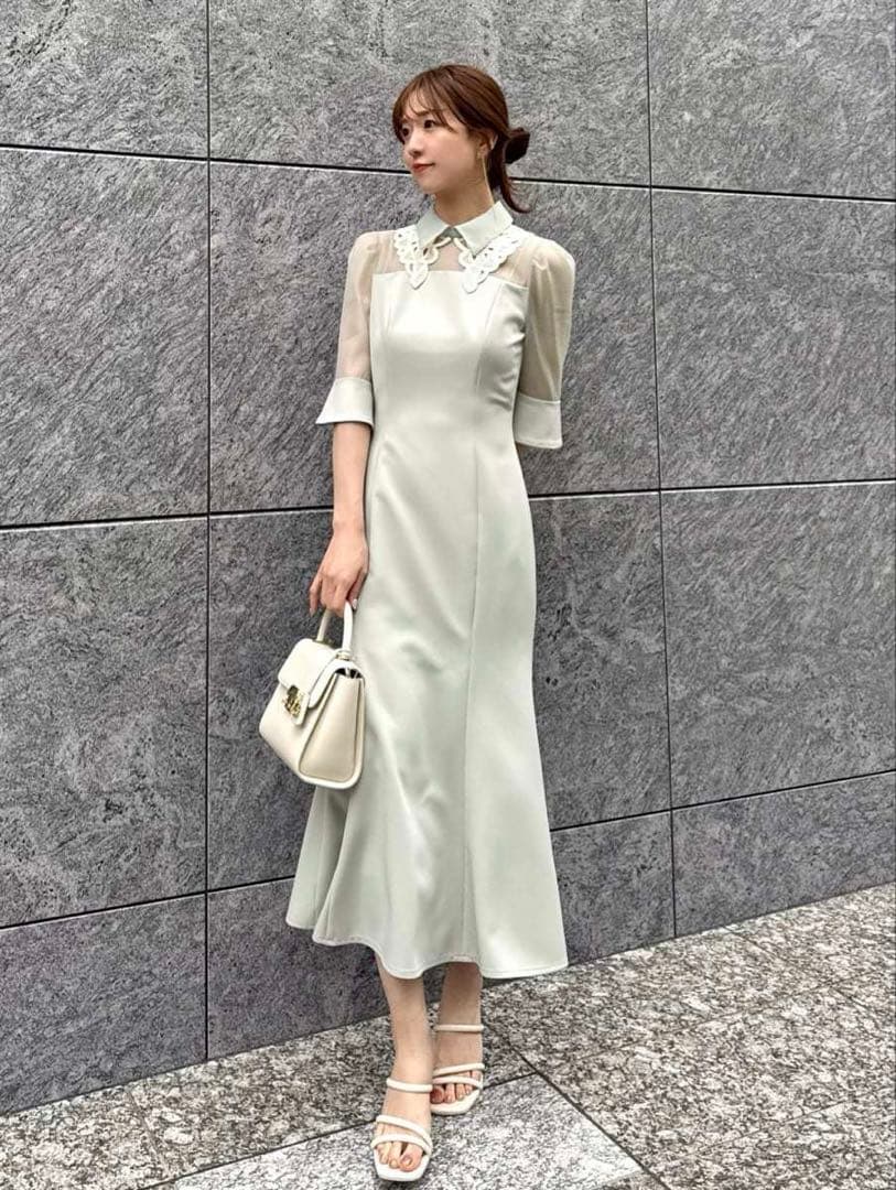 ダブルカラーマーメイドドレス