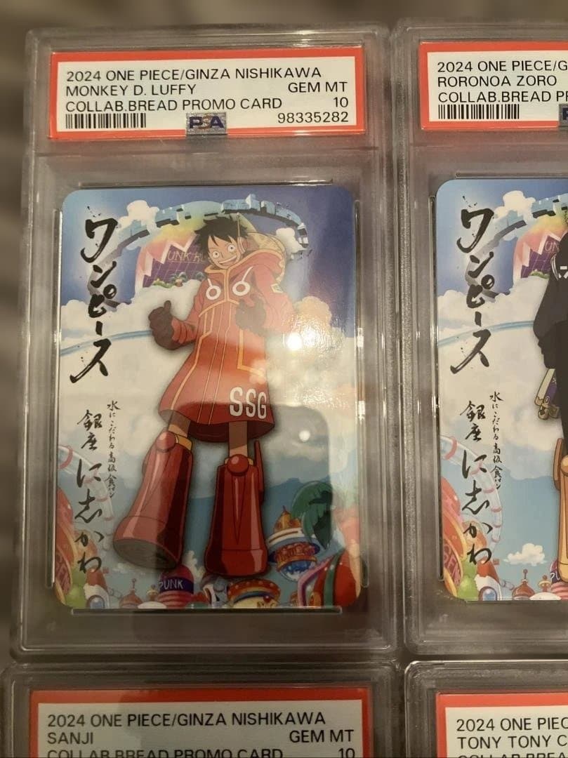 ワンピースカード x 銀座に志かわ 限定コラボカード12種類 PSA鑑定済み