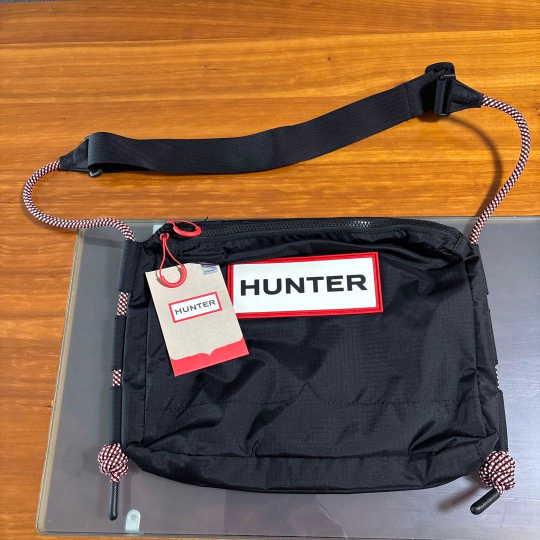 HUNTER ブラック サコッシュ