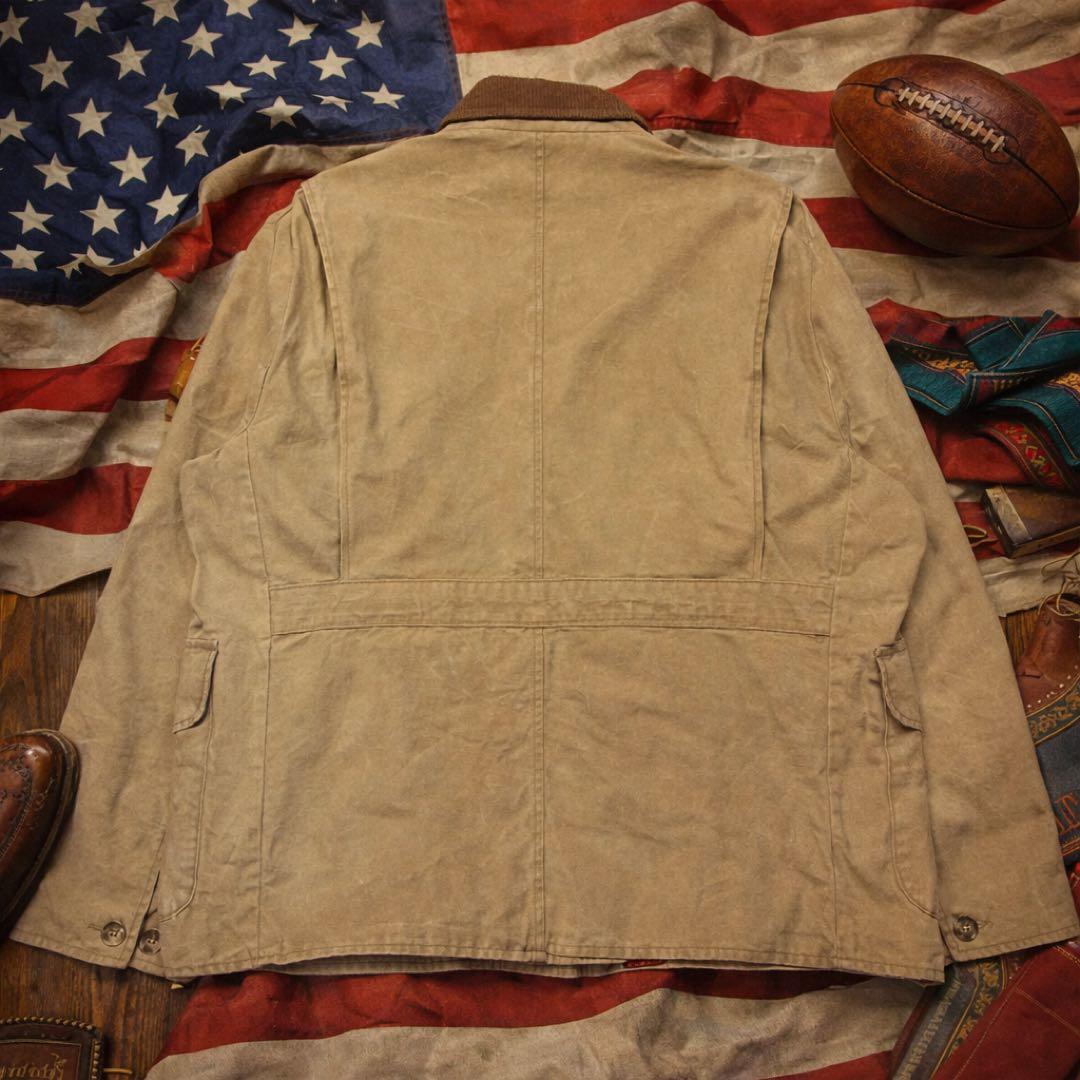 Woolrich80s90sダック地チョアコートUSA製裏ブランケット襟コーズ