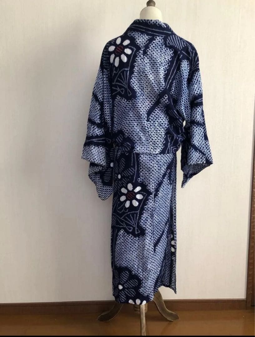 気分セール　終)　有松絞り 浴衣 ゆかた　裄67