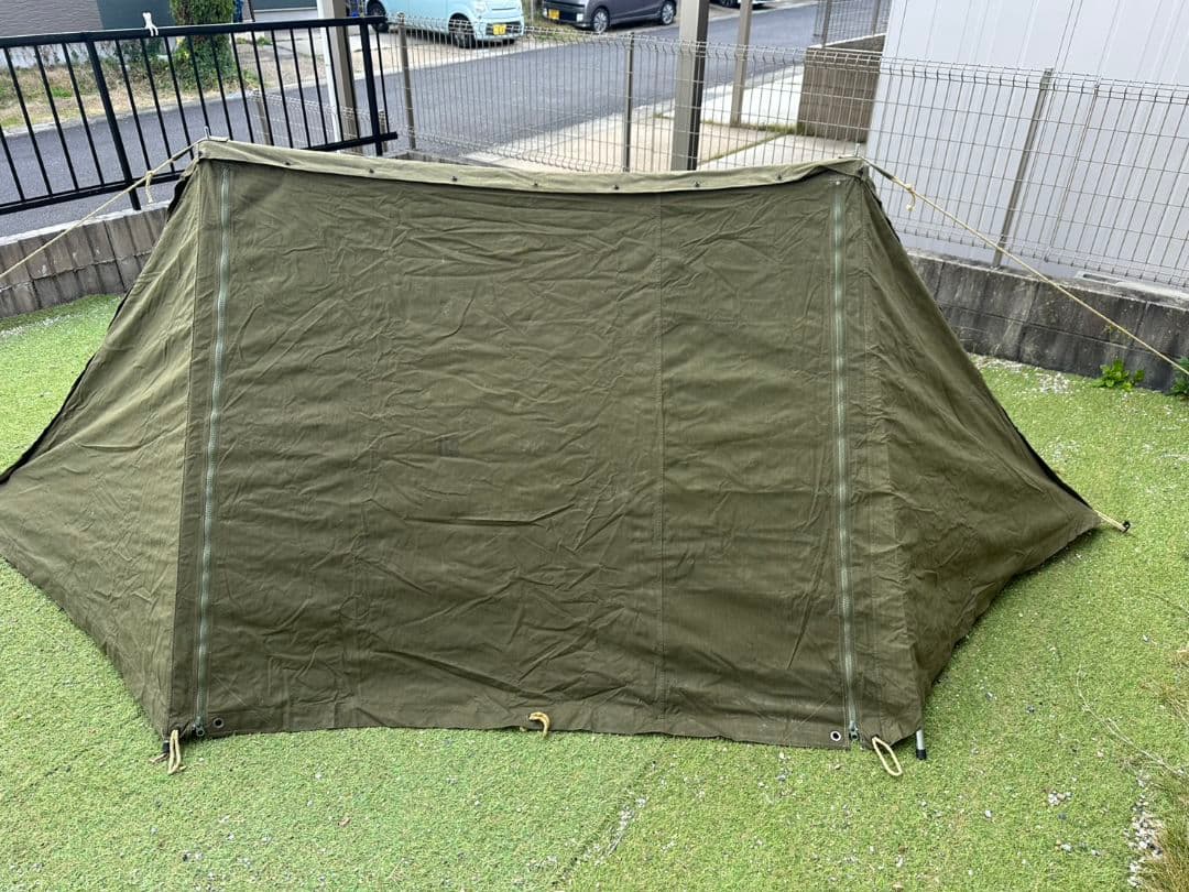 USパップテント２枚 1枚ジッパー加工済み　　軍幕