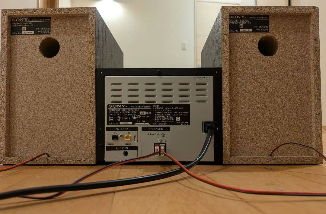 2022年式 SONY ソニー ミニコンポ システムコンポ CMT-SBT40