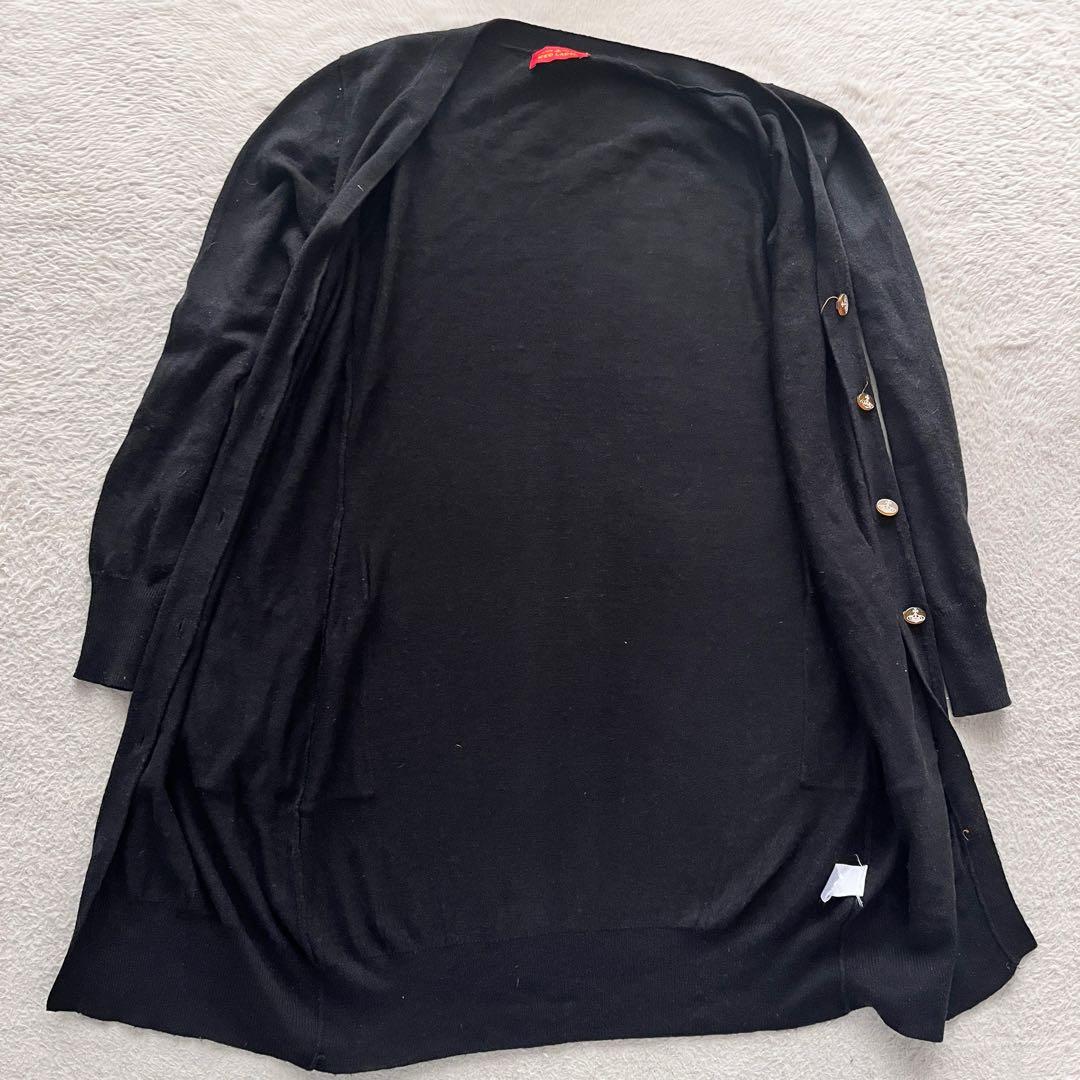 ヴィヴィアンウエストウッド ロングニットカーディガン オーブ ストーン ロゴ