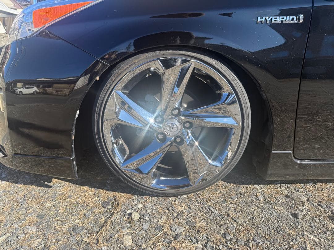 220クラウン RSホイール 4本 タイヤ付きですが、溝なし