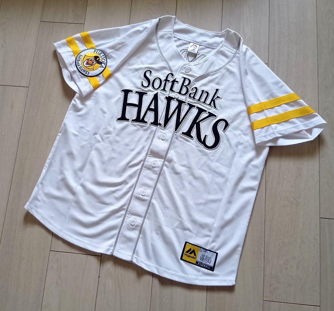 【タグ付】ソフトバンクホークス　近藤　ホーム　ユニフォーム　マジェスティック　L