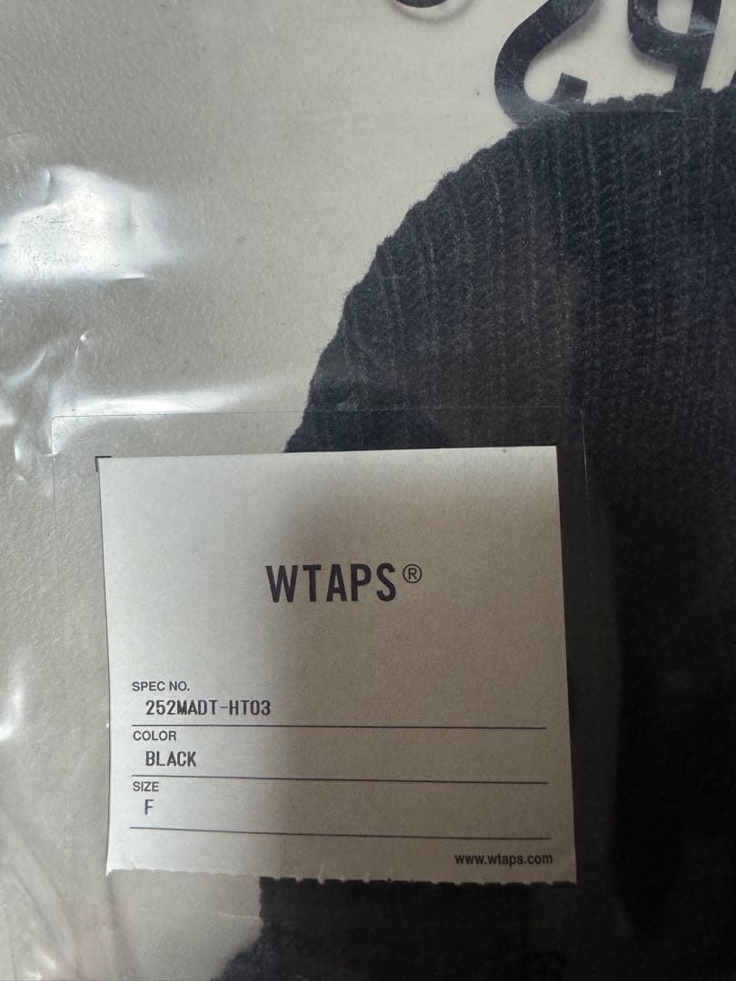 WTAPS ブラック ニット帽 F