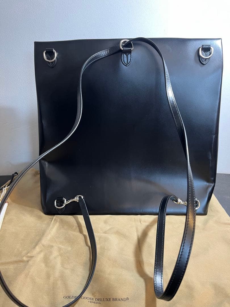 未使用近　ゴールデングース　本革　リュック　ショルダー　ビジネス　カジュアル