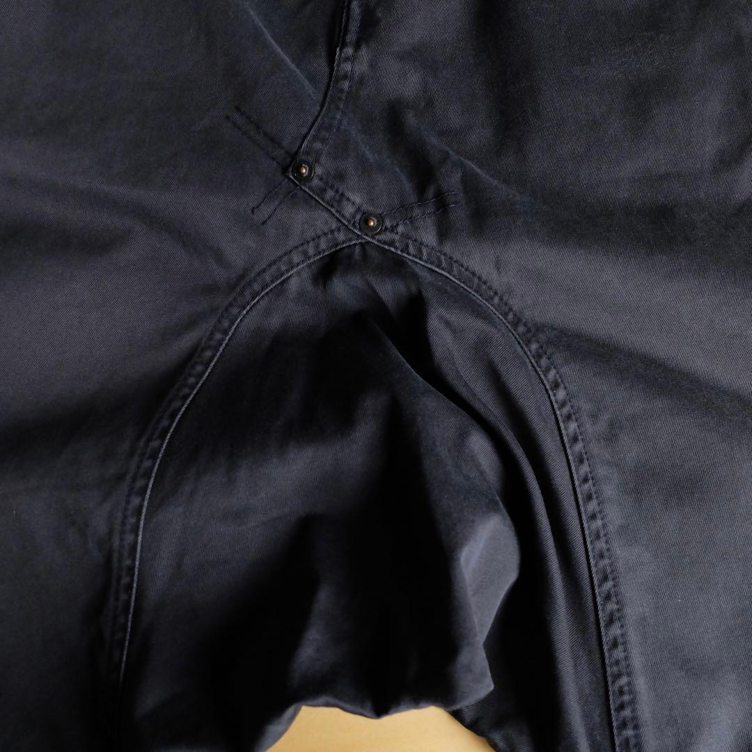 GANRYU コムデギャルソン サルエル　チノパン　ネイビー S