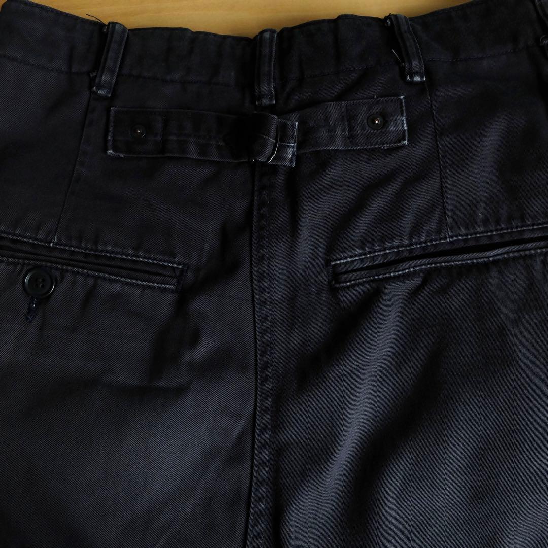 GANRYU コムデギャルソン サルエル　チノパン　ネイビー S