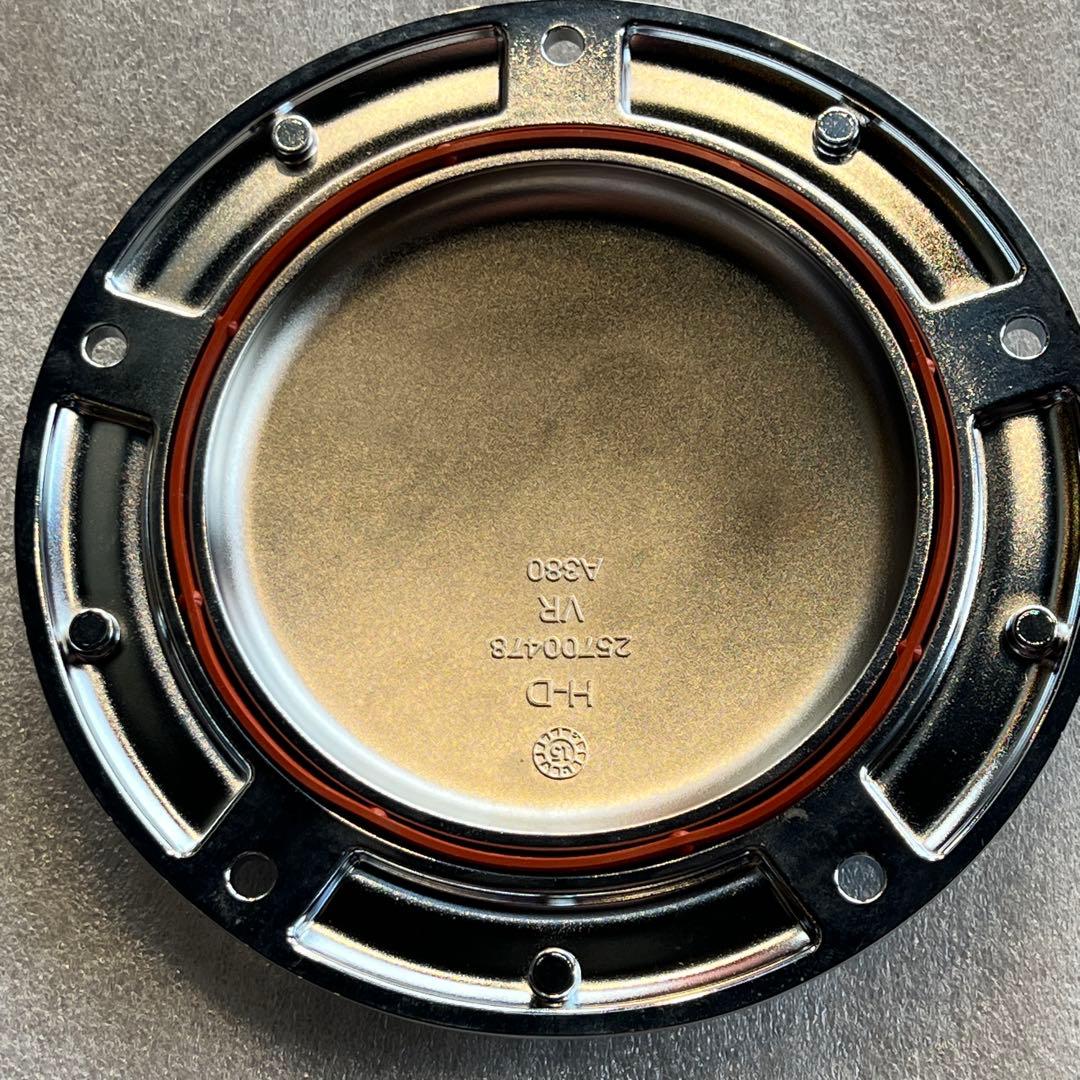 ハーレー　スカルダービーカバー　ツーリング用クローム