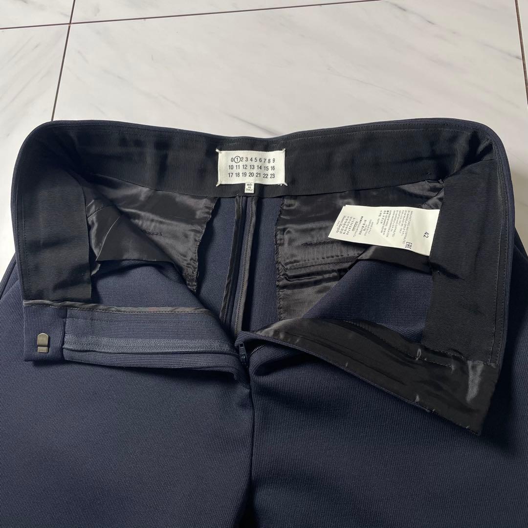 美品 Maison Margiela ① サルエルジョガー ストレッチ 紺 42