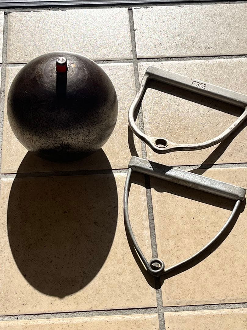 【希少】NISHI タングステン製ハンマー7.26kg ハンドル2本付属　中古