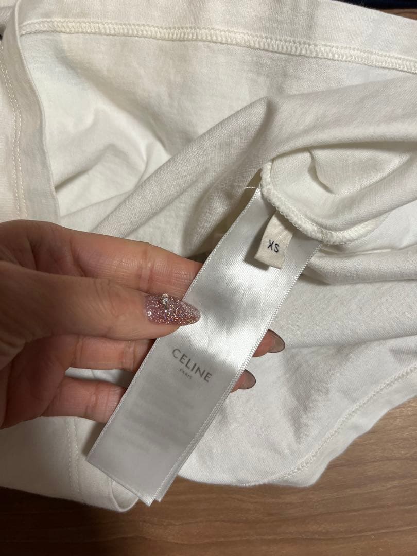 セリーヌ　CELINE ホワイト 半袖Tシャツ