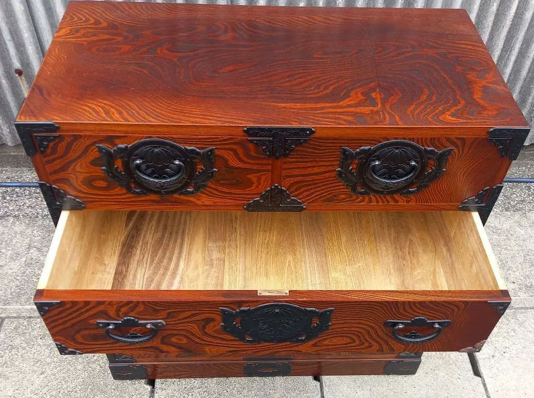 美品　岩谷堂箪笥 整理箪笥 時代箪笥 和箪笥 伝統工芸 南部鉄器 民芸家具