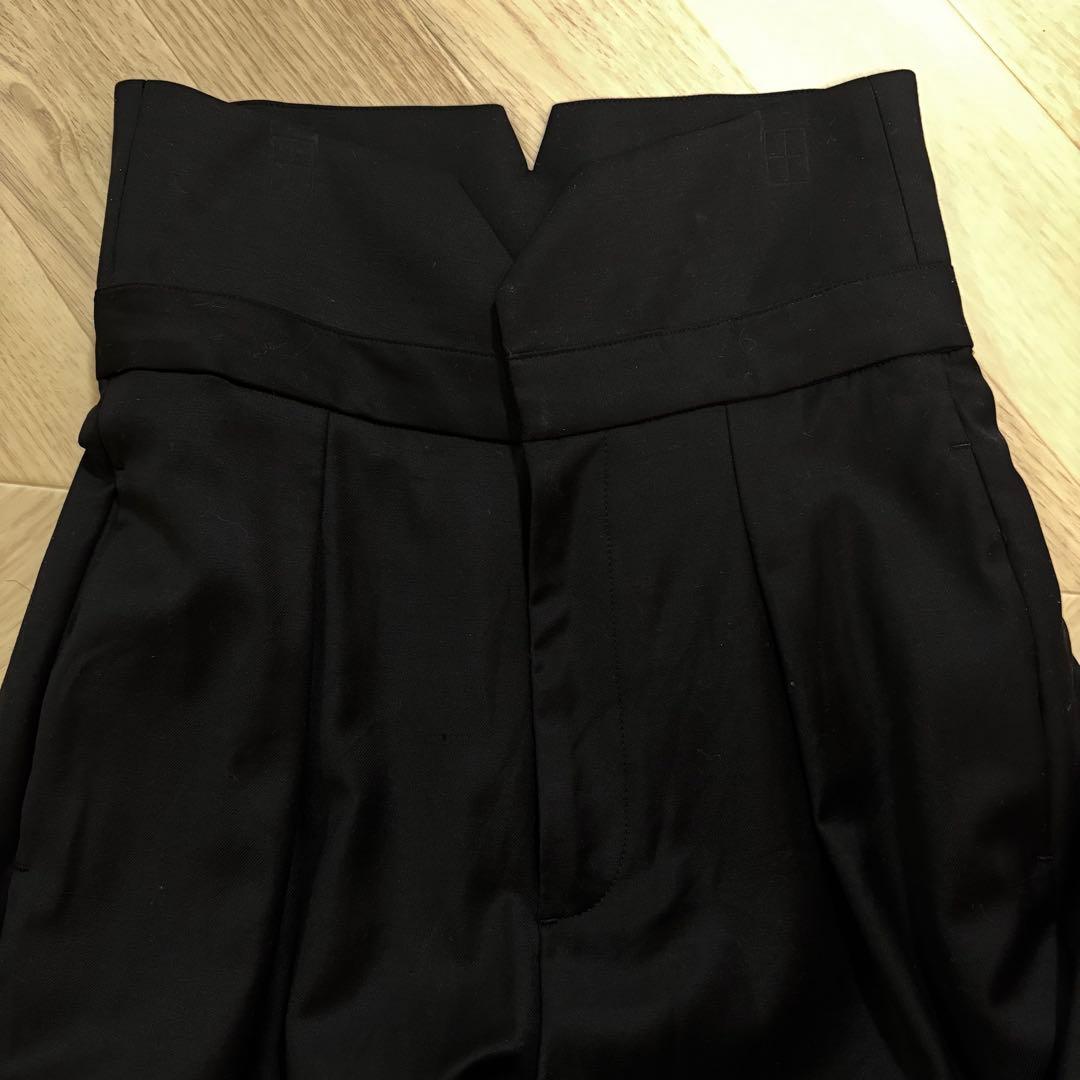 THIRD MAGAZINE サードマガジン ハイウエストパンツ　黒