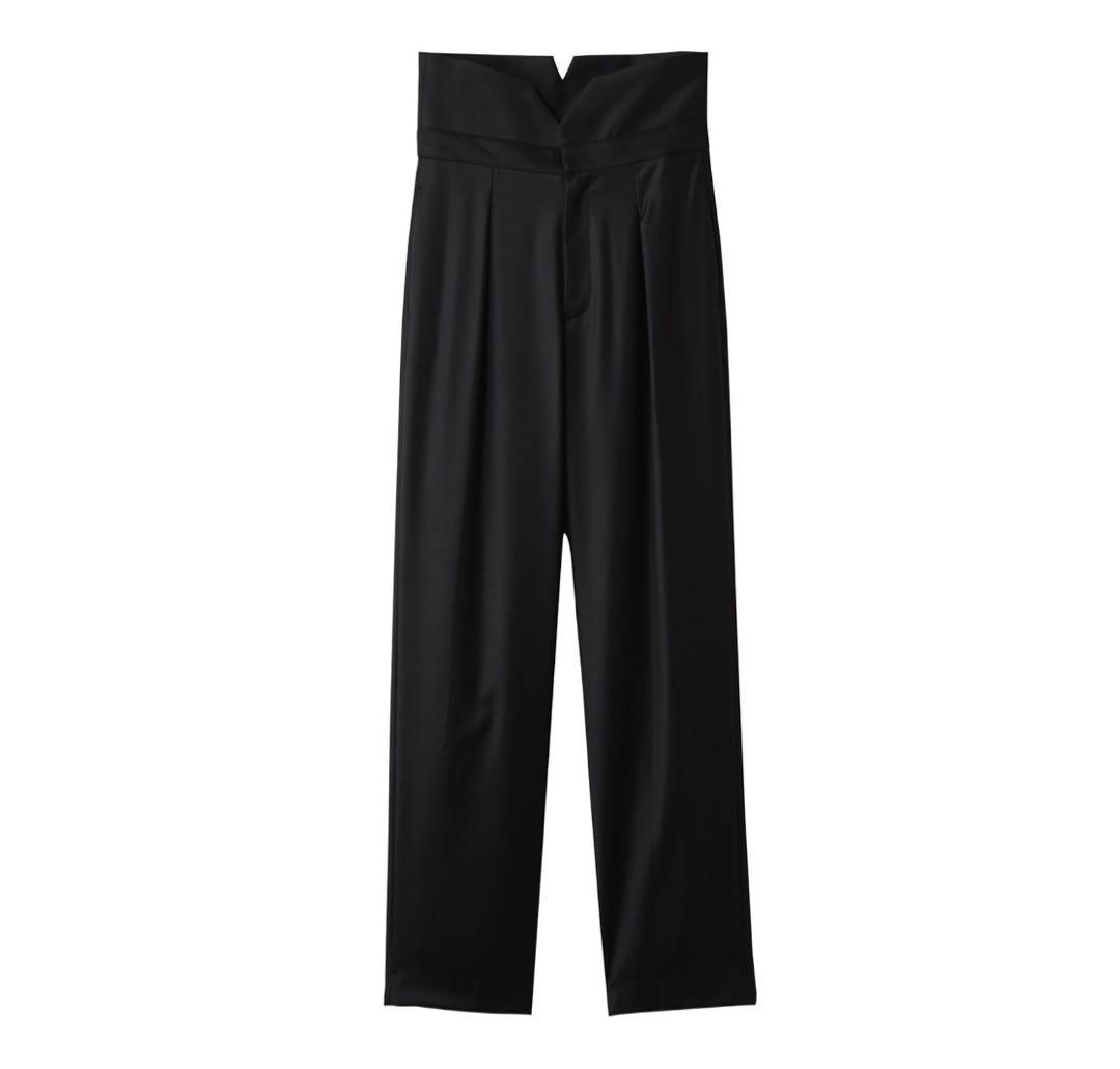 THIRD MAGAZINE サードマガジン ハイウエストパンツ　黒