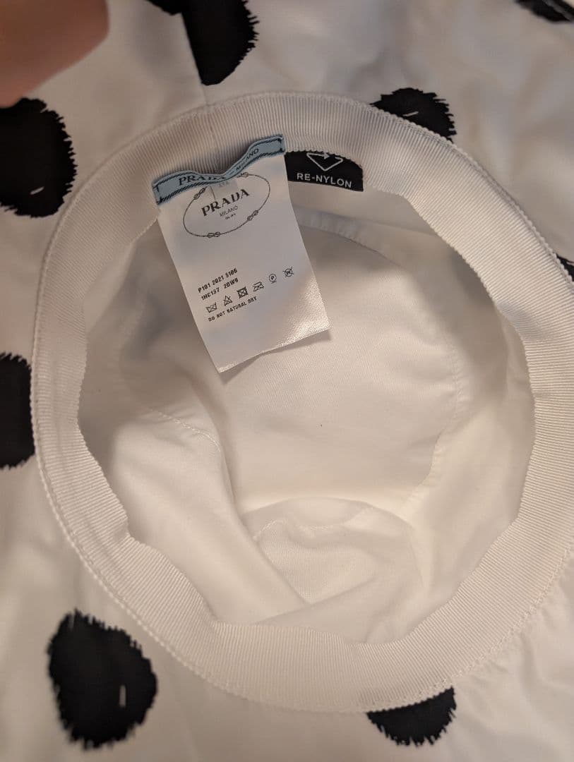 PRADA ドット柄 バケットハット Ｍ58センチ