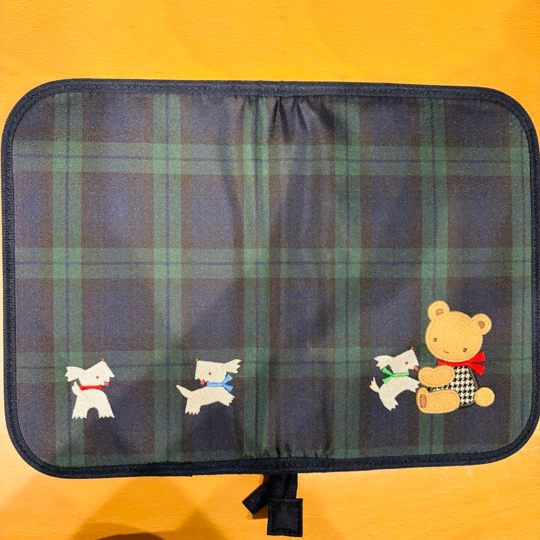 familiar 母子手帳ケース 青系ファミリアチェック