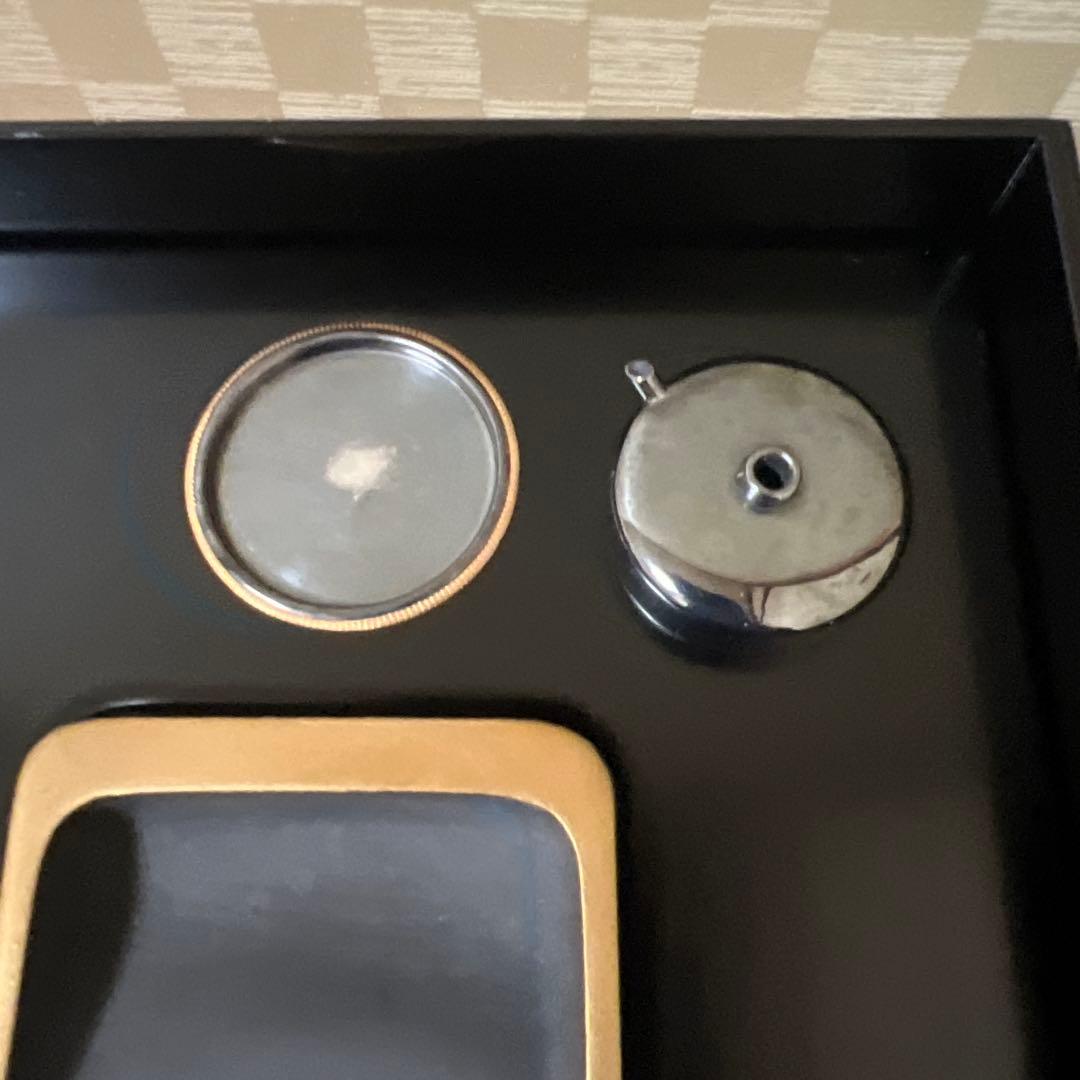 日本美術 平安 象彦 純銀水滴　木製漆器 竹蒔絵 螺鈿細工 硯箱 書道具