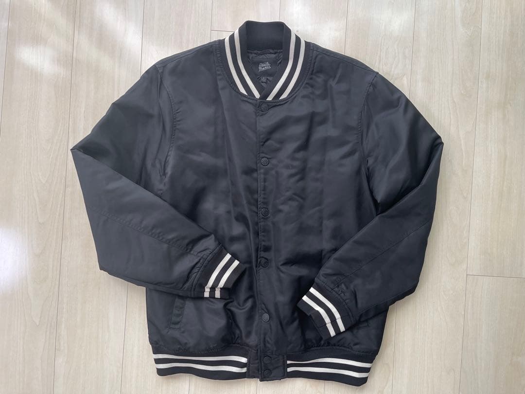 デウスエクスマキナ CHUCK BOMBER JACKET L 黒 スタジャン