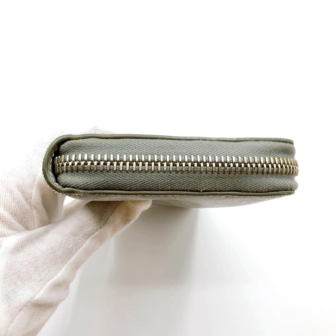 ◇クリスチャンディオール◇レザー/CDダイヤモンド/ラウンドファスナー/長財布